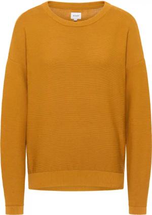 Mustang Damen Langarmpullover Strickpullover curry