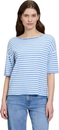 Betty&Co Kurzarmshirt "Betty & Co Strickpullover mit U-Boot-Ausschnitt", (1 tlg.), Ringel