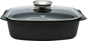 Elo Bräter "Alucast", Aluminiumguss, (1 tlg., 1 Bräter mit Glasdeckel), Aromaknopf, Induktion