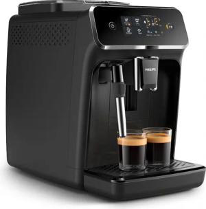 Philips Kaffeevollautomat "2200 Serie EP2220/10 Pannarello", für 2 Kaffeespezialitäten und anpassbarer Aromastärke, mattschwarz