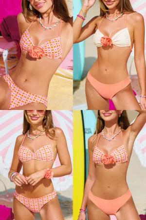 Kariertes Bikini-Set