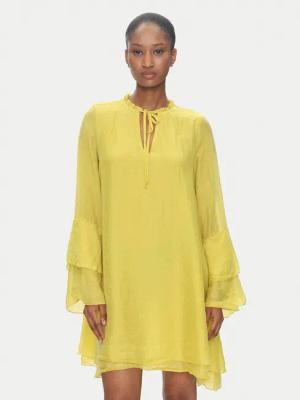 ViCOLO Sommerkleid TD0753 Gelb Regular Fit