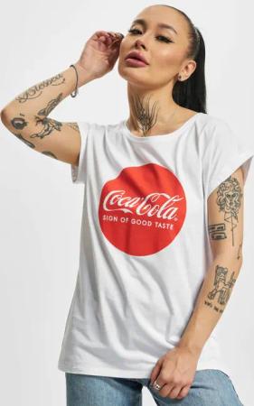 Merchcode Ladies Coca Cola Round Logo Tee