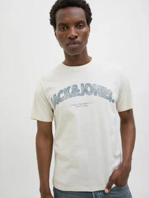 Jack & Jones T-Shirt "JORALMERIA BOLD BRANDING TEE SS CN", mit Logo Druck