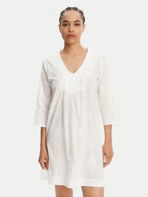 Selmark Sommerkleid BC198 Weiß Relaxed Fit