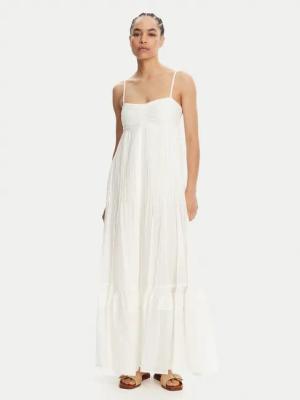 TWINSET Sommerkleid 251LM2WDD Weiß Regular Fit