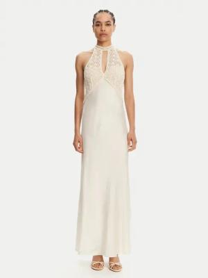 TWINSET Abendkleid 251TT2080 Écru Slim Fit