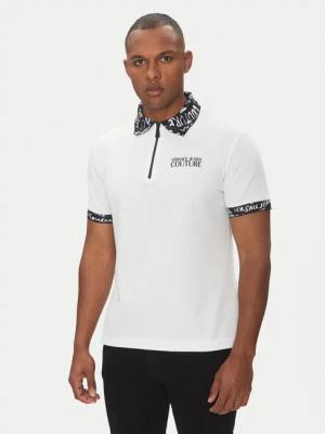 Versace Jeans Couture Poloshirt 78GAGT02 Weiß Regular Fit