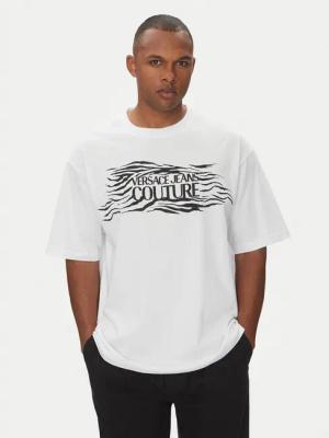 Versace Jeans Couture T-Shirt 78GAH6L1 Weiß Regular Fit
