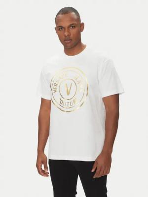 Versace Jeans Couture T-Shirt 78GAHT01 Weiß Regular Fit