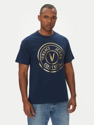 Versace Jeans Couture T-Shirt 78GAHT01 Dunkelblau Regular Fit