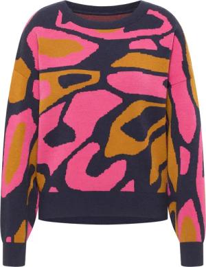 Mustang Damen Langarmpullover Strickpullover dunkelblau