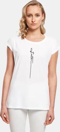Merchcode Ladies Faith Extended Shoulder Tee