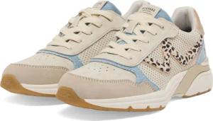 Mustang Damen Sneaker Damen Schnürhalbschuh beige