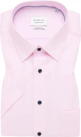 MODERN FIT Hemd in rosa strukturiert