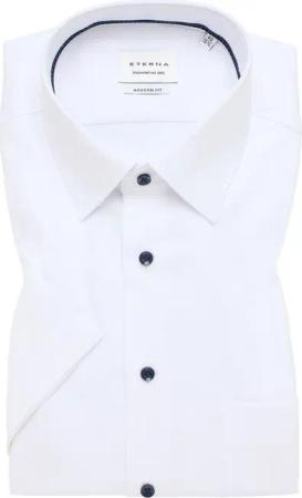 MODERN FIT Hemd in weiß strukturiert