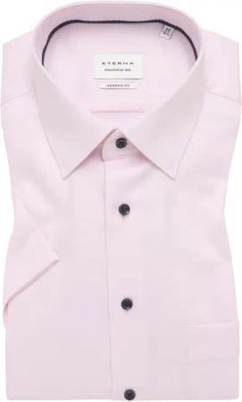 MODERN FIT Hemd in soft pink strukturiert