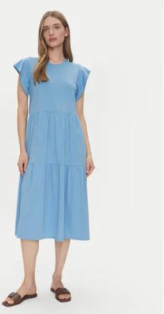 Vila Kleid für den Alltag Summer 14087542 Grün Loose Fit