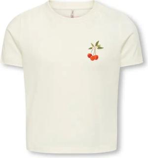 Kids ONLY T-Shirt Annbel 15354276 Weiß Cropped Fit