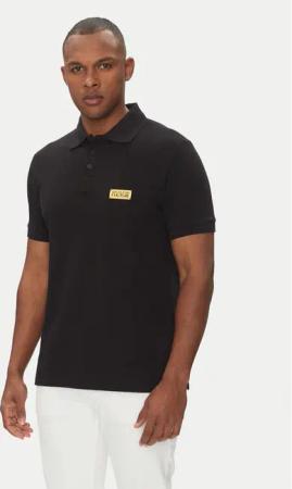 Versace Jeans Couture Poloshirt 78GAGT08 Schwarz Regular Fit