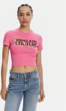 Versace Jeans Couture T-Shirt 78HAHC05 Rosa Slim Fit