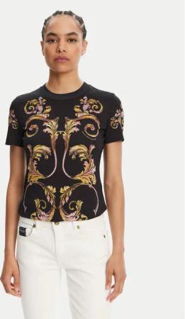 Versace Jeans Couture T-Shirt 78HAH6P8 Schwarz Slim Fit