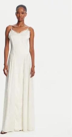 ROTATE Abendkleid 113949857 Écru Regular Fit