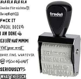 trodat Creative Mini Motivstempel Böse Sprüche 30 x 5 mm