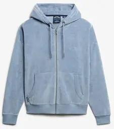 Superdry Sweatshirt Sweatshirt à capuche zippé en velours femme