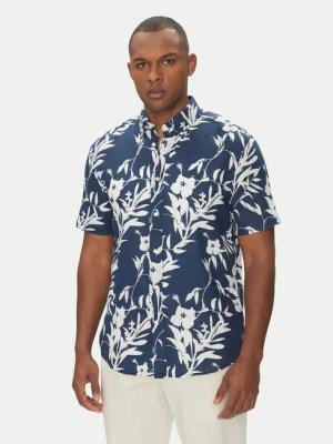 Tommy Hilfiger Hemd Tropical MW0MW38586 Dunkelblau Regular Fit