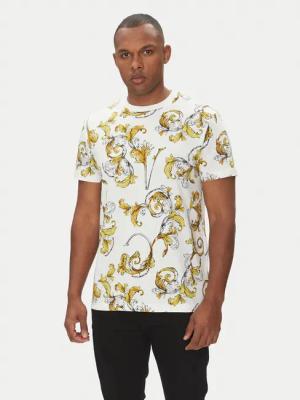 Versace Jeans Couture T-Shirt 78GAH6S0 Weiß Regular Fit