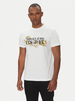 Versace Jeans Couture T-Shirt 78GAHC05 Weiß Regular Fit
