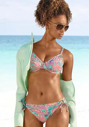 VENICE BEACH Bikini-Hose Damen mint-bedruckt Gr.38
