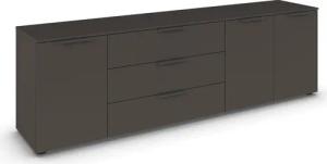 rauch Schubkastenkommode "Kommode Türkommode Sideboard Kombikommode FLIPP", (Breite 200 cm mit 2 Einlegeböden), 3-türig mit 3 Schubladen und Soft-Close-Funktion