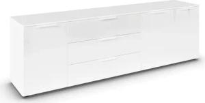 rauch Kombikommode "Kommode Türkommode Sideboard Kombikommode FLIPP mit Glasfront", (Breite 200 cm mit 2 Einlegeböden), 3-türig mit 3 Schubladen und Soft-Close-Funktion sowie Glasfront