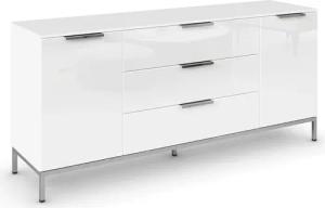 rauch Kombikommode "Kommode Türkommode Sideboard Kombikommode FLIPP mit Glasfront", (Breite 160 cm mit 2 Einlegeböden), 2-türig mit 3 Schubladen und Soft-Close-Funktion sowie Glasfront
