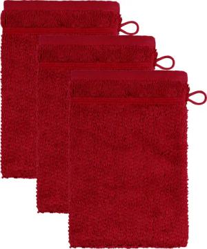 Möve for frottana Waschhandschuh "Pearl", (3 tlg., 3 Waschhandschuhe (15x20 cm), mit Perloptik