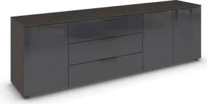 rauch Kombikommode "Kommode Türkommode Sideboard Kombikommode FLIPP mit Glasfront", (Breite 200 cm mit 2 Einlegeböden), 3-türig mit 3 Schubladen und Soft-Close-Funktion sowie Glasfront