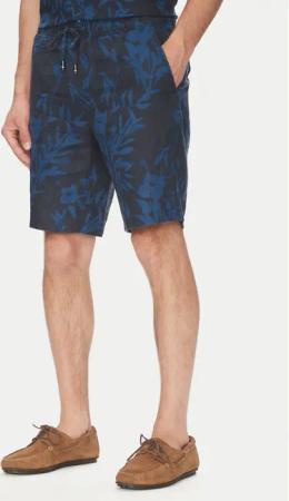 Tommy Hilfiger Stoffshorts Harlem MW0MW38847 Dunkelblau Regular Fit
