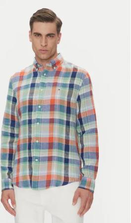 Tommy Hilfiger Hemd Summer Madras MW0MW39166 Bunt Regular Fit