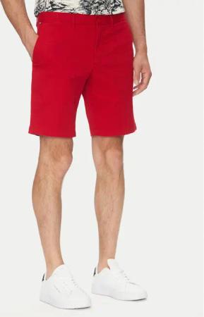 Tommy Hilfiger Stoffshorts Brooklyn MW0MW23563 Rot Regular Fit
