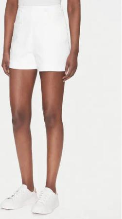 Morgan Stoffshorts 251-SHEON Weiß Straight Fit