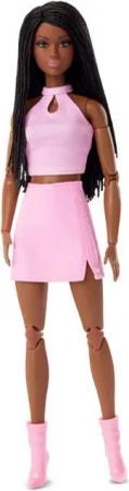 Mattel® Anziehpuppe Barbie Signature Barbie Looks 21 - Tall, Braids, Pink Skirt Outfit