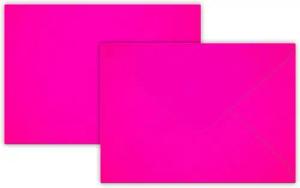 Briefumschläge24Plus Briefumschlag 50 Mini 6 x 9 cm Briefumschläge Visitenkarten größe NEON Pink, 60 x 90 mm Briefumschläge Visitenkarten größe NEON Pink