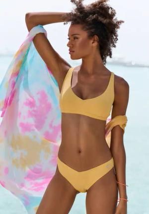Venice Beach Bikini-Hose "Lucky", aus gerippter Strukturware