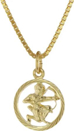 trendor 75990-12 Sternzeichen Schütze 333 Gold + goldplattierte Kinder-Kette