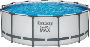 Bestway Steel ProMAX Stahlrahmenpool-Set mit Filterpumpe Ø 396 x 122 cm ""