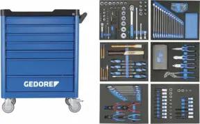 Gedore Werkzeugwagen WSL-L-TS-190 mit 190-teilig Werkzeugsortiment