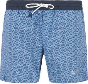N.Z.A. Herren Badeshorts blau Gemustert