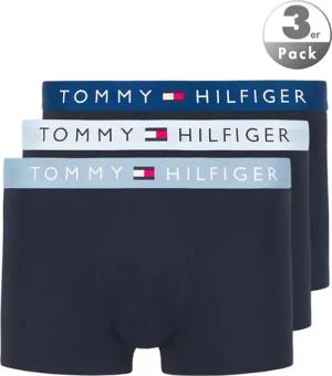 Tommy Hilfiger Herren Trunks blau Baumwolle & Mix unifarben